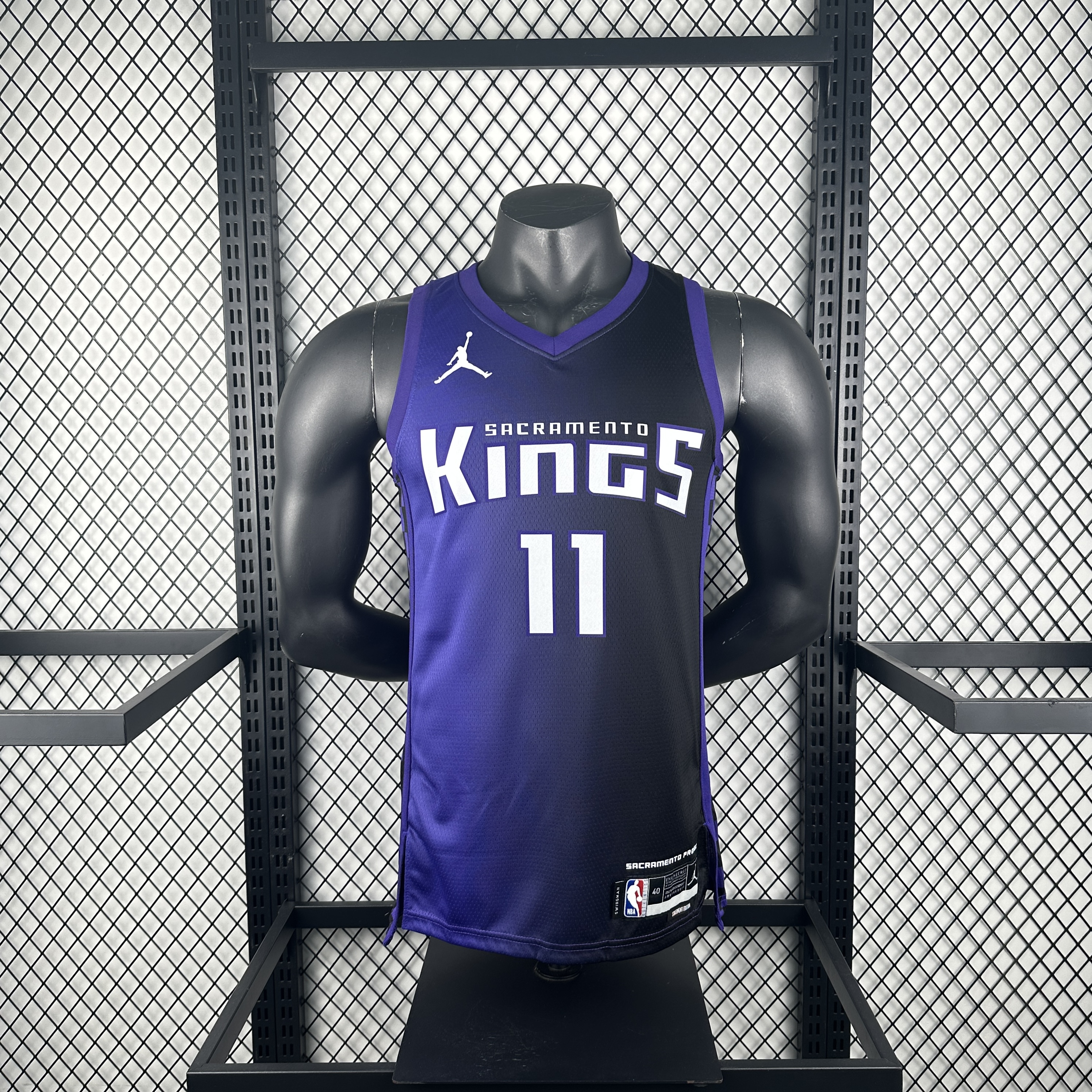 Men Sacramento Kings #11 Sabonis purple NBA 2023 24 Season Jerseys->sacramento kings->NBA Jersey